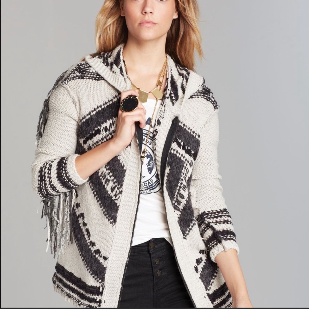 Free People Show Me The Way Fringe Cardigan